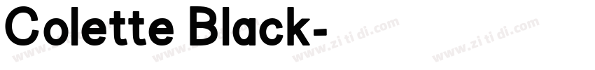 Colette Black字体转换